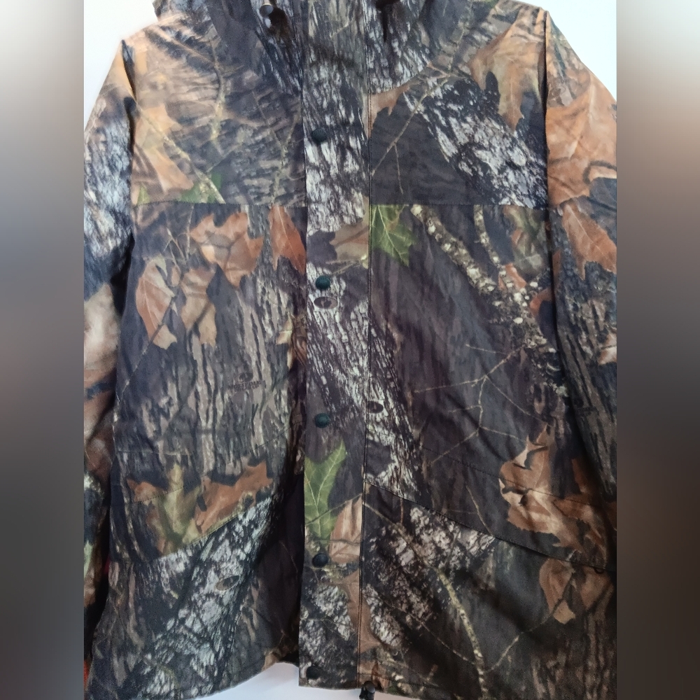 Cabelas Mosey Oak Camouflage Hunting Jacket Mans Size Large